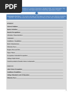 Form Will Help You Organize Information That Most Scholarships Applications Request