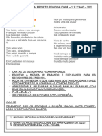 Sequência Didática - 1ºano e 2ºano Projeto Regionalidade Cuiabá