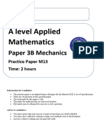 A Level Applied Paper 3B Mechanics M13