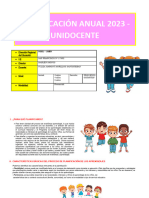 Inicial Unidocente - Planificación Anual 2023