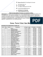 Liquidación de Expensas Torre I Salas y Valdez