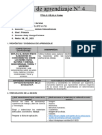 Sesion de Aprendizaje Miercoles 8 de Marzo