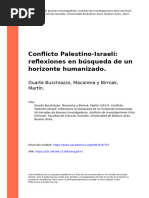 Relatoria Decimo Sociales Conflicto Palestino-Israelí Reflexiones en Búsqueda de Un Horizonte Humanizado