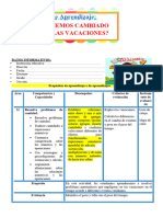 3° Sesión Día 4 Mat Cuánto Hemos Cambiado Durante Las Vacaciones