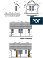 Elevacion Lateral Izquierda (Comedor) Elevacion Lateral Derecha (Comedor)