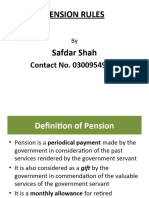 Pension Rules