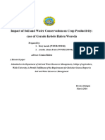 Impact of Soil and Water Conservation On Crop Productivity: Case of Gerado Kebele Habru Woreda