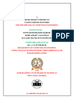 For The Diploma in Computer Engineering: A Micro Project Report On "Client Server Network"