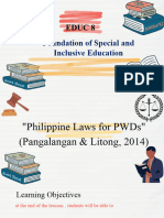 PWD Laws Educ 8