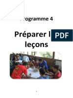 Programme 4 Preparing Lessons FRENCH