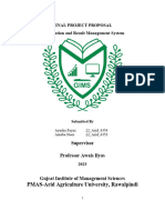 PMAS-Arid Agriculture University, Rawalpindi: Final Project Proposal Examination and Result Management System