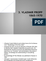 3 VLADIMIR PROPP Structuralism