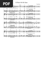 El Placer de Mi Alma - Partitura