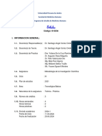 Metodologia de La Investigación Científica - Silabo 2024