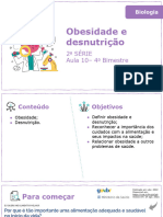 Obesidade e Desnutrição: 2 Série Aula 10 - 4 Bimestre