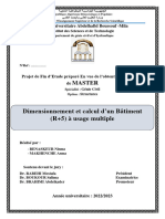 Dimensionnement Et Calcul D'un Bâtiment (R+5) À Usage Multiple