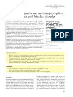 The Effect of Gender On Emotion Perception in Schizophrenia and Bipolar Disorder