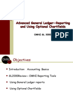 Advanced General Ledger-Reporting and Using Optional Chartfields