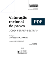 Valoração Racional Da Prova - Jordi Ferrer Beltrán