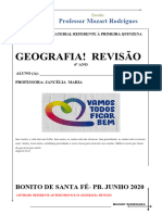 Atividade Remota Geografia 6 Ano