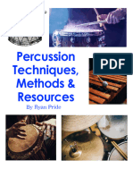 Percussion Techniques Methods and Resources