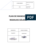 Plan de Minimizacion y Manejo de Residuos Solidos