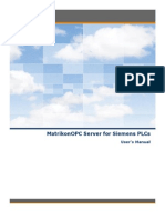 MatrikonOPC Server For Siemens PLCs Driver User Manual