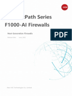 H3C SecPath Series F1000-AI Firewall Data Sheet