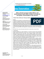 Effect of Hydroxypropyl Methylcellulose and Methylcellulose-Based Edible Coatings On Storage Life and Quality of Horticultural Crops: Review