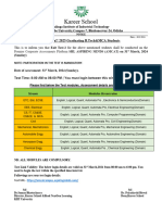 Exit Test-2 Instruction Guidelines