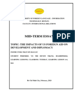 Us Policy - Midterm Proposal