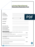 New Northstar Onboarding Registration Form