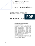 Estatuto Dos Funcionarios Publicos de Lins