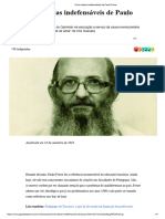 Cinco Ideias Indefensáveis de Paulo Freire - Gazeta Do Povo