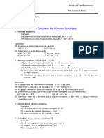 Aula 1 - Exercícios Numeros Complexos