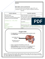 Breathing and Gas Exchange - NOTES