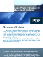 Mechanisms of Evolution