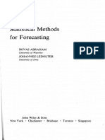 Statistical Methods For Forecasting