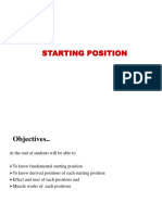 Starting Derived Positions