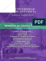 Folleto Maestría en Ciencia Política 2024