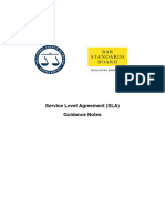 Service Level Agreement (SLA) Guidance Notes Example