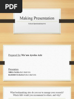 Making Presentation