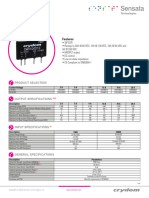 Sensata CMX Series DC PCB Mount Datasheet