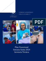 Plan Vacacional Semana Santa 2024 Unidades de Salud 2024