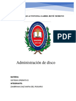 Administración de Disco