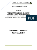 5.05.01. Especificaciones Tecnicas Mejoramiento - Obras Provisionales