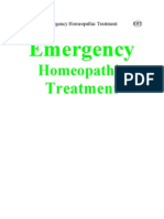 Emergency Homeopathic Treatment