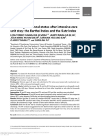 Assessing Functional Status After Intensive Care Unit Stay - The Barthel Index and The Katz Index