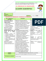 5°-Ses-Evaluación Diagnóstica de Lectura y Escritura - Jezabel Camargo-Único Contacto-978387435