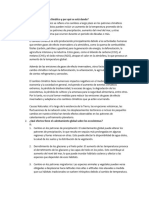 Cambio Climático Pregutnas de Debate